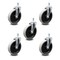 Service Caster 5 Inch Thermoplastic Rubber Wheel 3/8 Inch Threaded Stem Caster SCC, 5PK SCC-TS05S510-TPRS-381615-5 - alternate 2